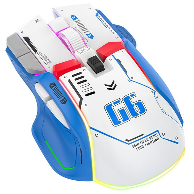 4000dpi Profesión Gaming Mouse 500mAh Ratón mecánico para Gamer (Blanco) Tmvgtek Para estrenar