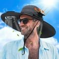 thumbnail image 4 of CAMOTUSE Wide Brim Outdoor Fishing Hat with 2 Solar Fan Bucket Cap UV Protection Unisex, 4 of 7
