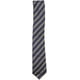 Altea Milano Cravate à Rayures Horizontales en Soie Bleu et Or pour Hommes - Taille Unique – image 1 sur 1