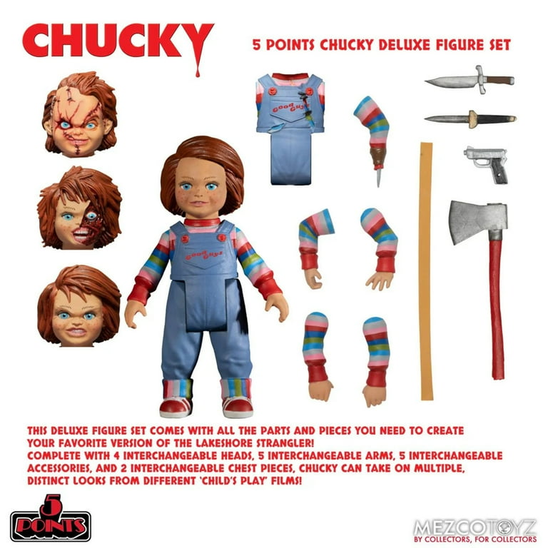 Mezco Toyz Child's Play Chucky Deluxe Action Figure Set