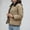 Brown, variant on DYTTDG Women's Outdoor Warm Jacket Casual Trendy Button Pocket Short Coat Hoodless Jacket Great Gifts for Less