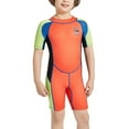 thumbnail image 1 of Yuarrent Traje de neopreno para niños, traje de baño subacuático, traje de baño de manga corta para surf, traje de buceo térmico a prueba Deportes acuáticos, 1 of 6