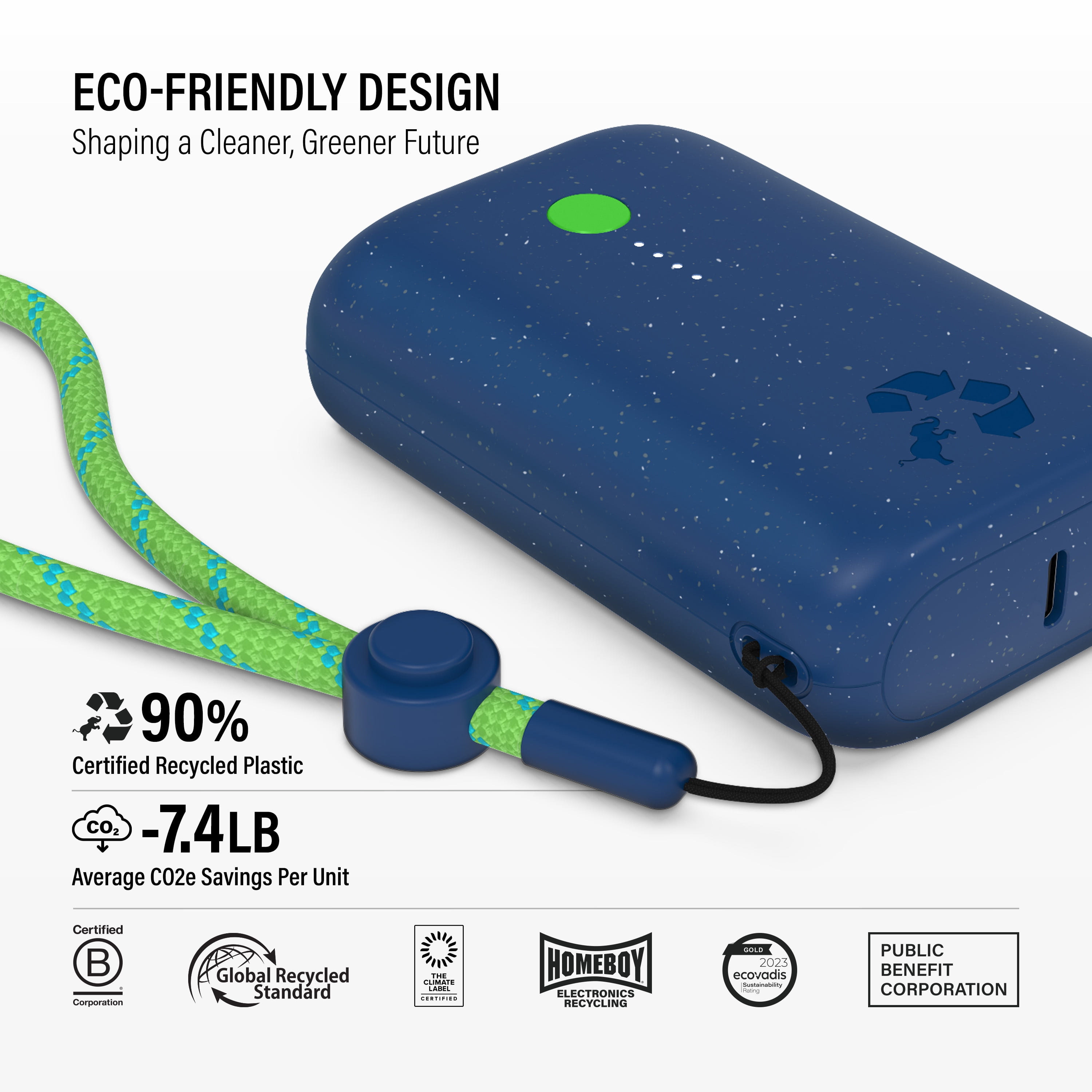 Champ Portable Charger, 10,000mAh Power Bank Fast Charging, 20W Dual USB-C Battery Pack with Cable, Travel Essential Power Bank for iPhone Laptops Galaxy Tablet Pixel iPad Macbook Kindle Airpod