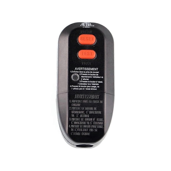 1pcs GFCI Plug Replacement,Replacement Plug 2- 15Amp 2-Wires Ground Fault Circuit Interrupter Plug US Plug