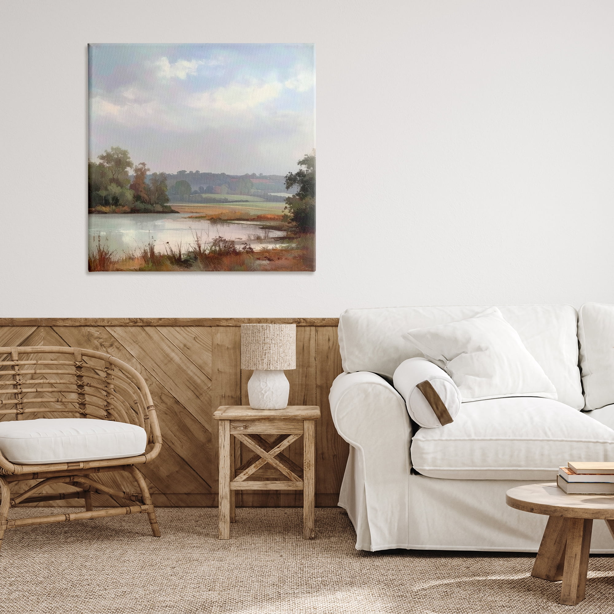 Stupell Industries Riverside Grove Scenery Canvas Wall Art, design by Alonza Saunders