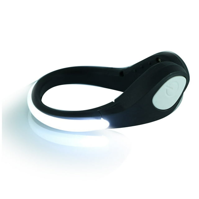 2 Pcs Pinces Lumineuses d'Extérieur pour Chaussures, Pince de Nuit de Sécurité Sportive à DEL, Lampe d'Avertissement de Course à DEL