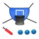 thumbnail image 1 of Juego de aro de baloncesto para trampolín, portería de baloncesto, impermeable, fácil de montar, accesorios para trampolín para niños, adultos y Azul, 1 of 8