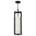 thumbnail image 2 of HINKLEY 3217KZ Hampton One Light Pendant Transitional Design Off-White Linen Drum Shade in Buckeye Bronze, 2 of 2