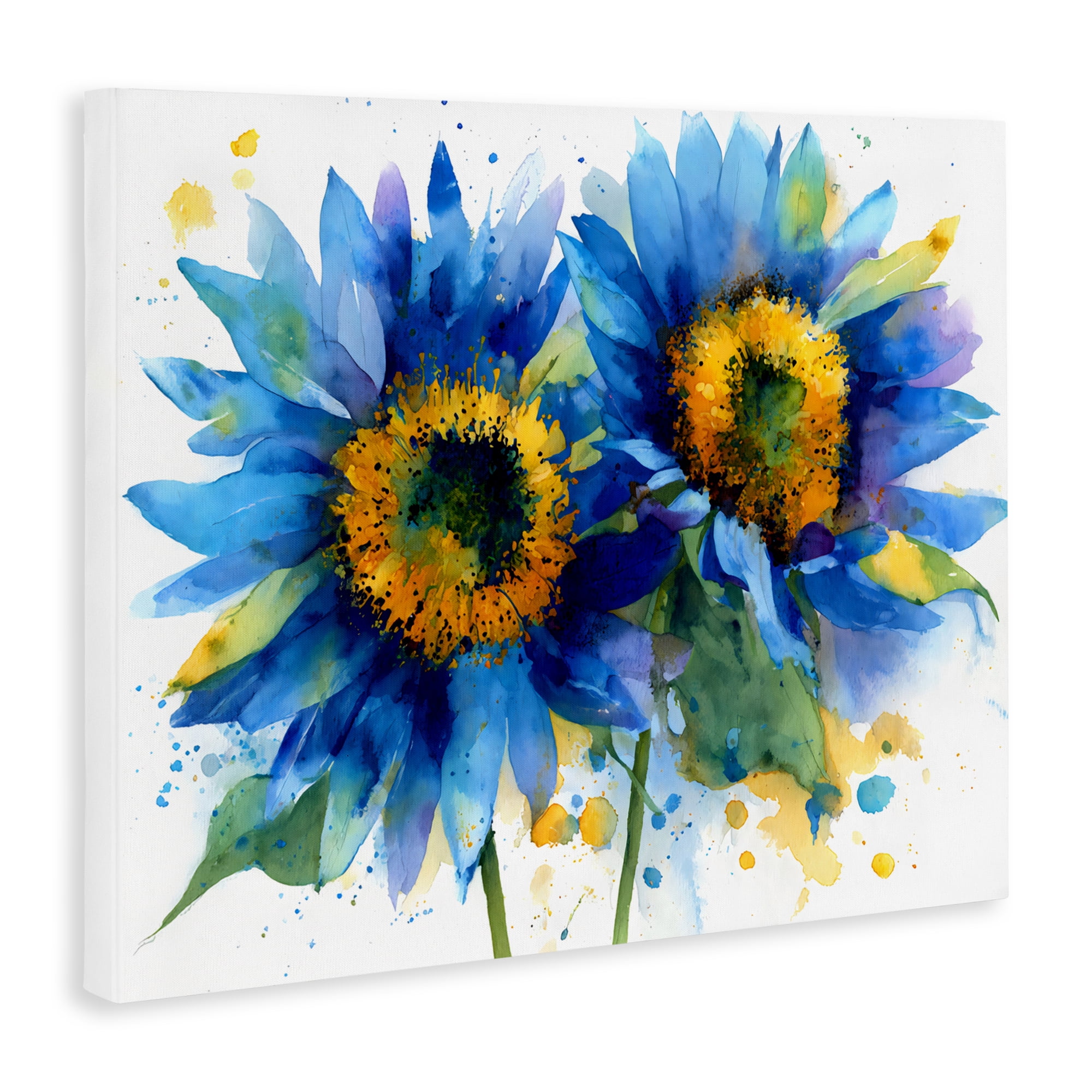 Stupell Industries Blue Sunflowers Bouquet Canvas Wall Art, design by Franklyn Gregory