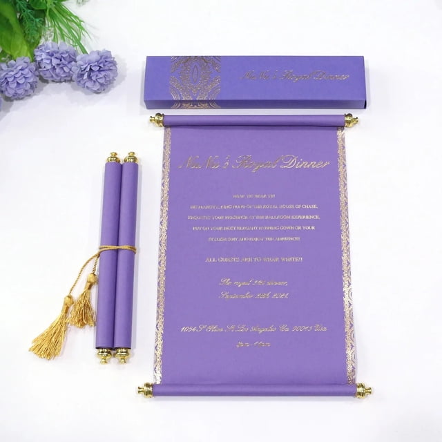 Invitaciones de boda elegantes personalizadas, tarjetas de felicitación de cumpleaños con estampado de lámina, papel azul y blanco, borla de caja, 100 piezas