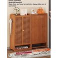 thumbnail image 3 of 3-Door Large-Capacity Modern Shoe Rack, Multi-Functional Storage, Entryway Shoe Cabinet with Drawers for Hallway Living Room Heavy Duty(Brown,7 Layer), 3 of 7