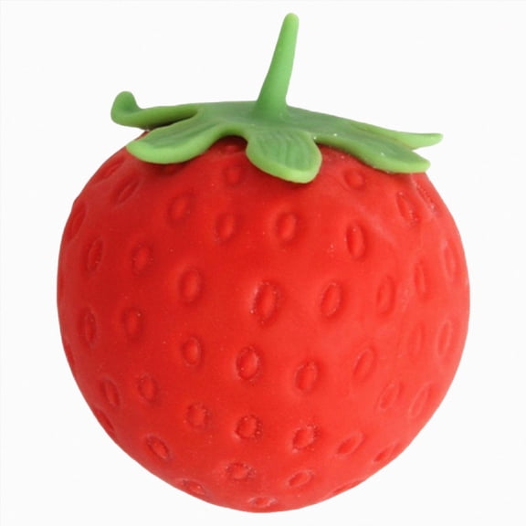 Strawberry Squishy, Strawberry Squishy Sensory Fidget Giant Jumbo Big Slow Rising Stress Ball Squeeze Toy Fruit Realistic for Relief, Adults Kids Gifts Party Favor (1pcs) Red