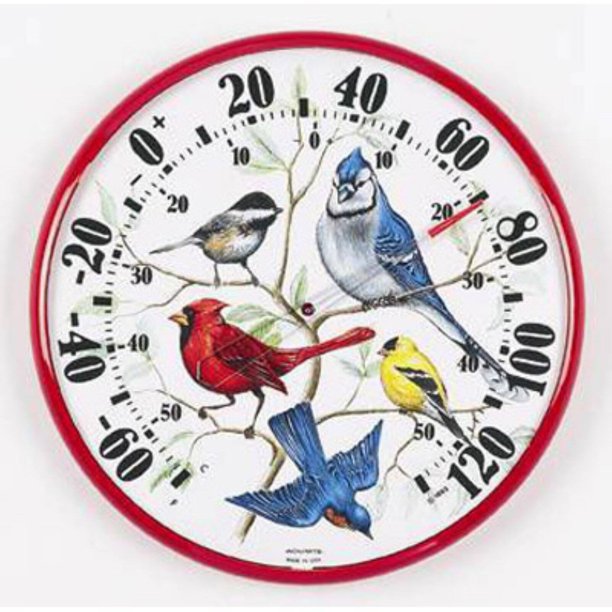 AcuRite Songbirds 12.5 in. Indoor/Outdoor Thermometer