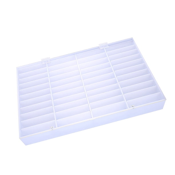 Caja de almacenamiento vacía para puntas de uñas, contenedor de decoración para decoración de uñas postizas, vitrina