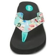 thumbnail image 4 of Floopi Flip Flops for Women, Floral Sandals, Casual Flat Yoga Mat Thong Women’s Sandals, Ladies Beach Sandals with Indoor & Outdoor Anti-Skid Soles., 4 of 6