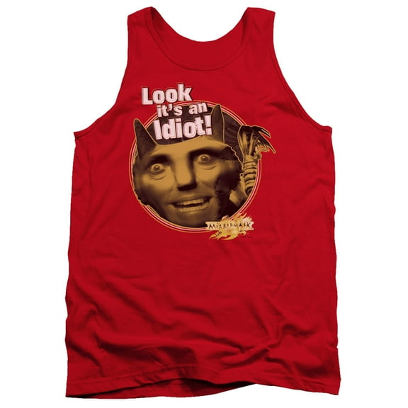 Mirrormask Riddle Me This Adult Tank Top Red