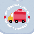 thumbnail image 4 of Inktastic Grandma Loves Me Valentine Truck Kids Boys or Girls Baby Bib, 4 of 4