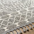 thumbnail image 6 of Hauteloom Reyn Living Room, Bedroom Area Rug - Bohemian, Transitional - Medium Gray, Cream, Charcoal - 6'7" x 9', 6 of 6