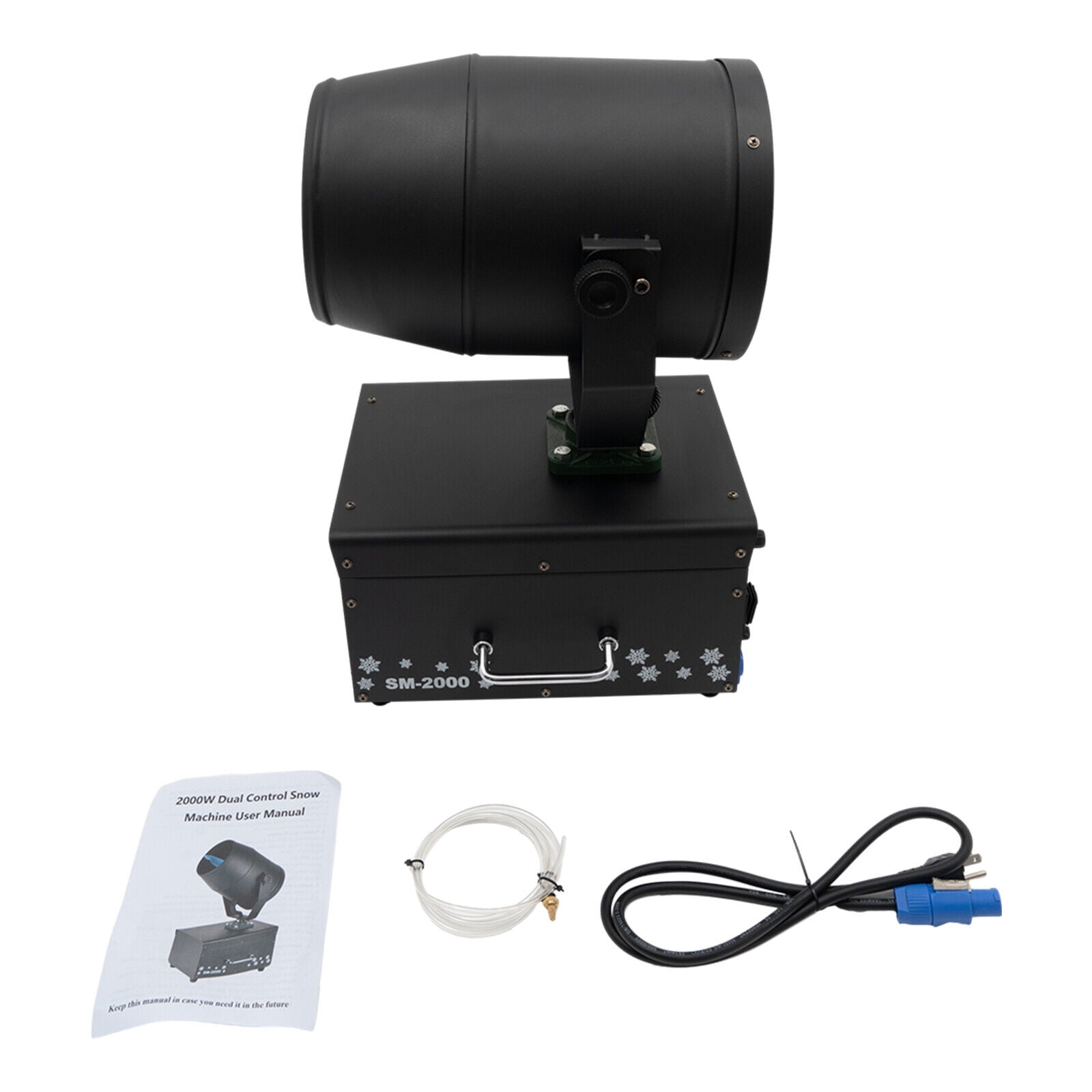 Fichiouy 2000W Snow Machine Snow Maker with Wired Remote Control Professional Stage DJ Party Snowflake Maker for Parties