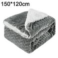 thumbnail image 4 of Sherpa Fleece Blanket Queen Size Winter Heavy Thick Bed Extra Warm Super Soft Warmest Blankets for Couch - 150*120 cm, 4 of 5