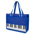 thumbnail image 1 of Bolso de hombro de nailon impermeable con estampado de teclas de piano, 1 of 7