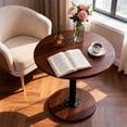 thumbnail image 5 of PinkSheep Small Round Side Table End Table Accent Table Dining Table Drink Table for Living Room Bedroom Small Spaces, Walnut, 5 of 7