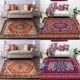 thumbnail image 2 of Non-Skid Area Rugs for Indoor Living Room,Bedroom retro boho area Rugs,Modern sound insulation Distressed Vintage Rug,heat insulation washable rugs,Multiple pattern types., 2 of 5