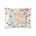thumbnail image 1 of BOSDECO Little Pink Owl Deisign Pillowcase Pillow Cover Two Sides Printing 20x30 Inches, 1 of 1