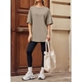 thumbnail image 3 of Womens Oversized T Shirts Loose Fit Crewneck Short Sleeve Tee Summer Tops for Women, 3 of 5
