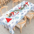 thumbnail image 5 of Christmas Snowflake Tablecloth Winter Wonderland Table Cloth Rectangle Blue Purple Snowflake Table Cover for Xmas Holiday Kitchen Dining Table Decor, 60 x 102 Inch, 5 of 6