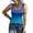 Blue, variant on Ichuanyi Womens Shirts , Tank Top For Women Sexy O Neck Sleeveless Vest Summer Trendy Slim Skinny Pullover Tunic Tees