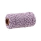 thumbnail image 1 of Inteprter Cuerda de hilo de cinta de algodón ampliamente utilizada y duradera para diversos fines hecha de algodón fácil Artesanía Púrpura claro + blanco, 1 of 6