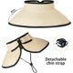 thumbnail image 2 of Women's Sun Visor Hats Wide Brim Straw Beach Hat Ponytail Hats for Women Foldable Floppy, 2 of 5