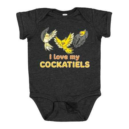 

Inktastic I Love My Cockatiels Gift Baby Boy or Baby Girl Bodysuit