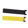 thumbnail image 2 of Correa de repuesto para reloj inteligente, correa de silicona con sistema magnético para Amazfit Trex Trex Pro (negro amarillo), 2 of 8