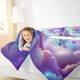 thumbnail image 4 of Castle Fairy Cute Animal Unicorn Bedding Comforter Set 2pcs for Preppy Children Kids,Dreamy Princess Twin Comforter Sets Microfiber,Kawaii Rainbow Breathable Bedding Set,Breathable Home Decor, 4 of 8