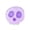 Purple, variant on Halloween Skull Squishy Stress Ball - Ghost Face Pinch Doll, Soft Skull Squeeze Fidget, Decompression Sensory Stress Relief