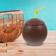 thumbnail image 3 of KAKOWELY Vaso de plástico con forma de coco para bebidas, ideal para fiestas luau o fiestas hawaianas en la playa., 3 of 5