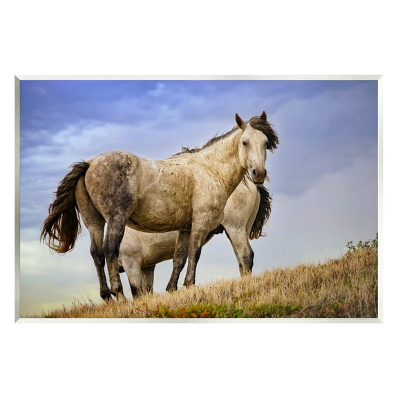 Stupell Rural Stallions Country Wildlife Animals & Insects Photography Wall Plaque Unframed Art Print Wall Art