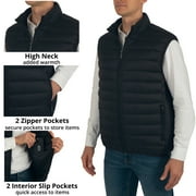 Alpine Swiss Clark Mens Puffer Vest Down Alternative Water Resistant Packable Outerwear Zip Up Pockets Warm Versatile Layer