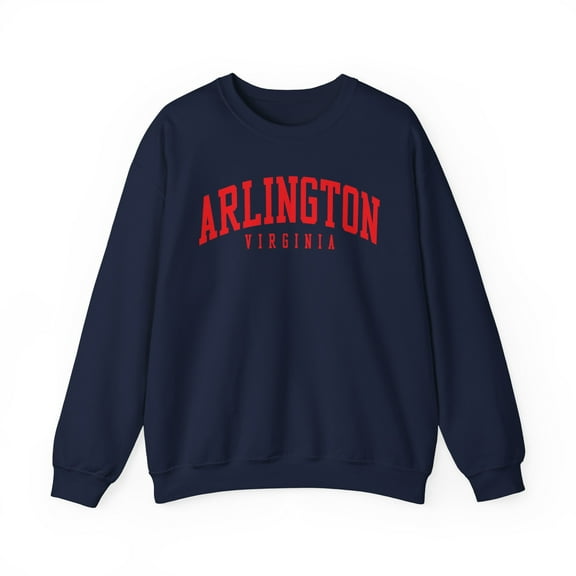 Arlington Virginia VA Sweatshirt Gifts Crew Neck Shirt Long Sleeve Unisex