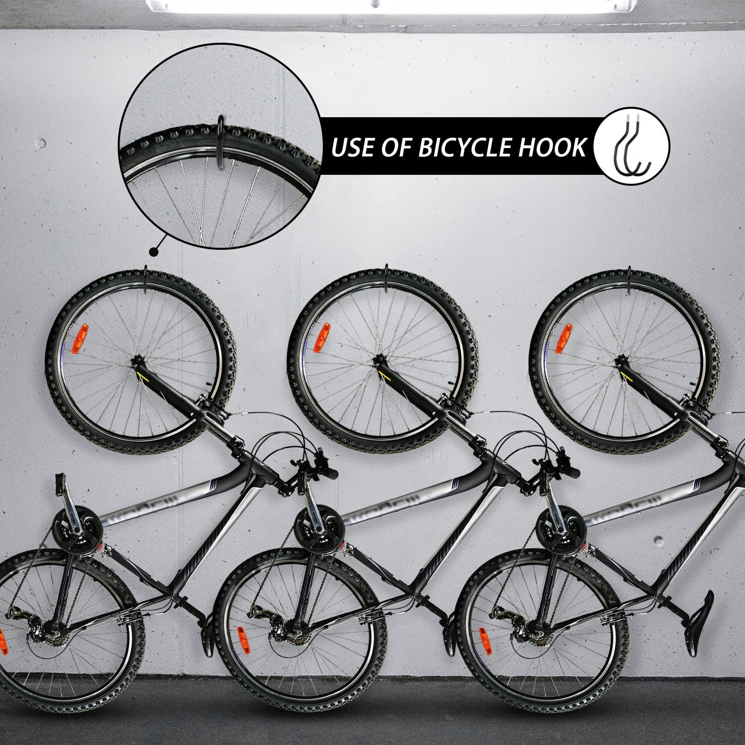 heavy duty bicycle hooks