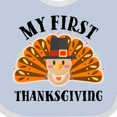 thumbnail image 4 of Inktastic My First Thanksgiving Cute Turkey Pilgrim Hat Boys or Girls Baby Bib, 4 of 4