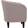 thumbnail image 3 of Fox Hill Trading Traditional Polyester & EPS Curved Tub Chair in Dusty Rose Pink, 3 of 4