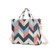 thumbnail image 7 of FORMRS Womens Corduroy Tote Bag Crossbody Shoulder Handbag with Pocket, Pink Geometric, 7 of 7