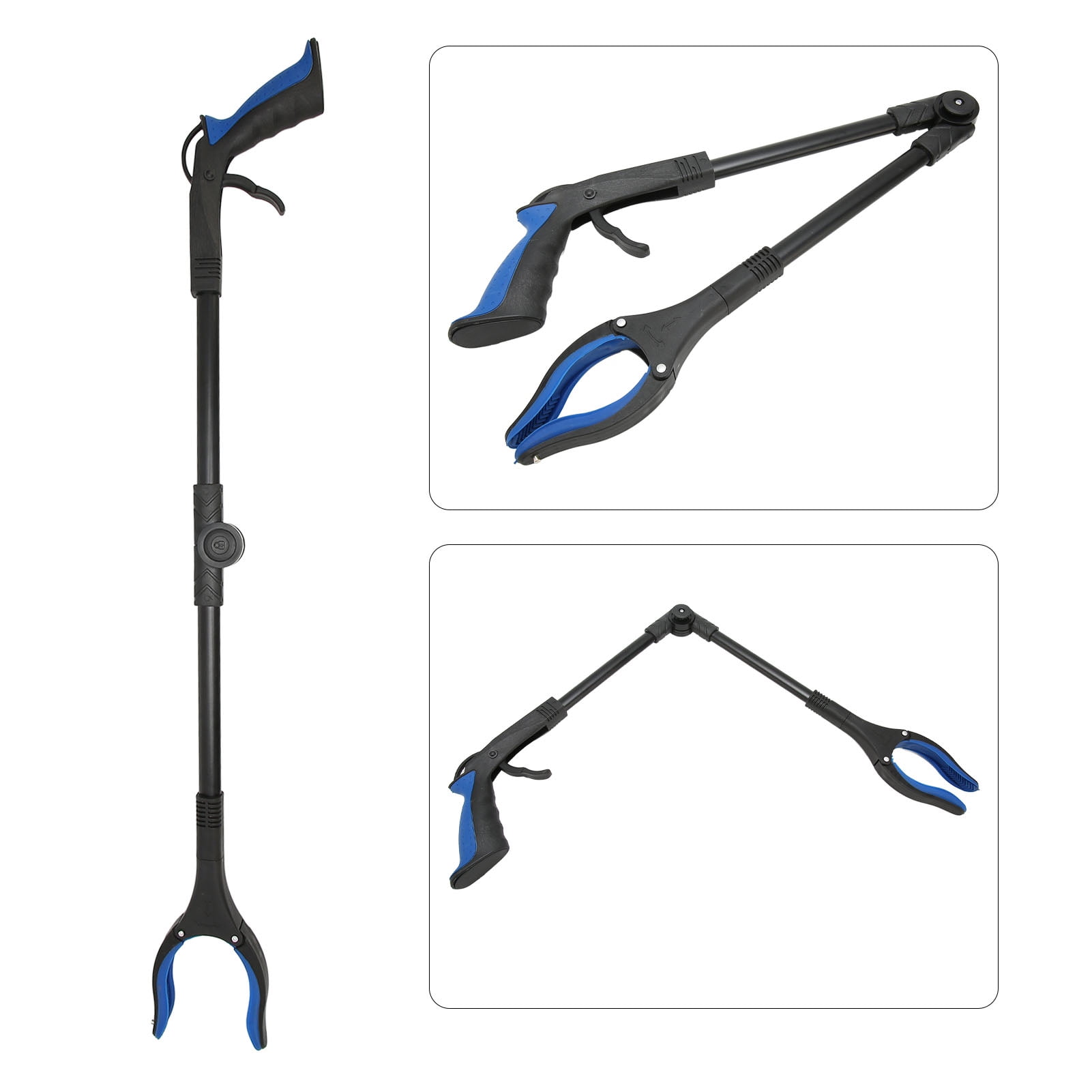 Lot De 4 Pinces Ramassage Ordures En Inox - Outils De Nettoyage Portable Pour Camping, Barbecue, Jardin, Extérieur
