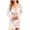 White, variant on fatyb Women's Crochet Swimsuit Cover up Mesh Long Sleeve Knit Backless Dress Coverup Beach Vacation Outfits