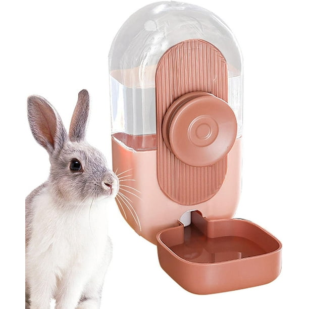 RV Dispensador de agua para conejos, dispensador automático de botellas de agua para mascotas por gravedad de 800 ml, dispensador de agua para mascotas a prueba de fugas para conejo erizo brillar Electrónica