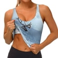 thumbnail image 3 of Balery Winter Reindeer In Snowy Mountains Sujetadores deportivos con espalda cruzada para mujer, acolchados, sin costuras, de alto impacto, ideales para yoga, gimnasio, entrenamiento y fitness.-Small, 3 of 8
