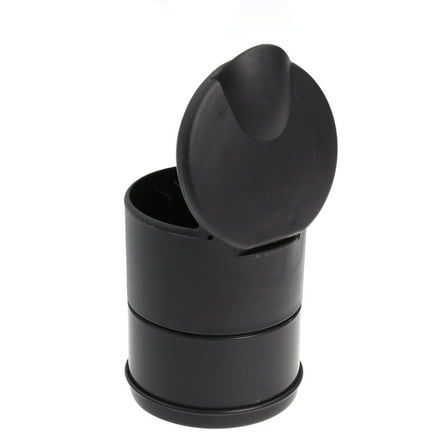 Worgeous Portable Auto Car Travel Ashtray Holder Cup Stand with Blue LED Light (Black)